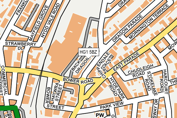 HG1 5BZ map - OS OpenMap – Local (Ordnance Survey) HG1 5BZ map - OS OpenMap – Local (Ordnance Survey)