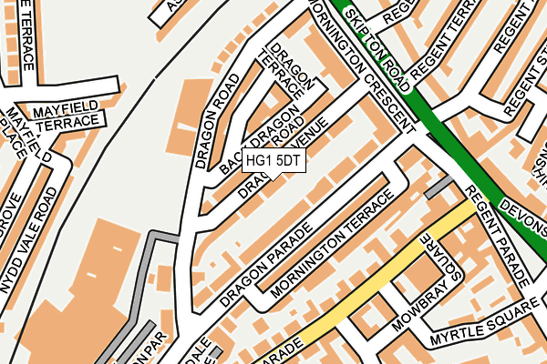 HG1 5DT map - OS OpenMap – Local (Ordnance Survey) HG1 5DT map - OS OpenMap – Local (Ordnance Survey)