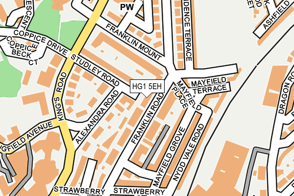 HG1 5EH map - OS OpenMap – Local (Ordnance Survey) HG1 5EH map - OS OpenMap – Local (Ordnance Survey)