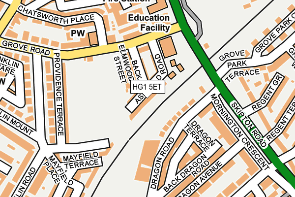 HG1 5ET map - OS OpenMap – Local (Ordnance Survey) HG1 5ET map - OS OpenMap – Local (Ordnance Survey)