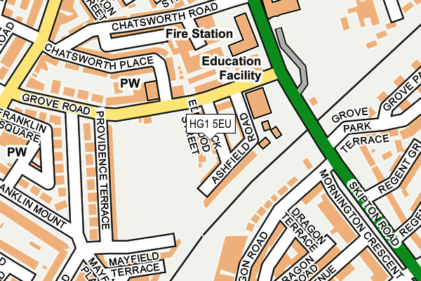 HG1 5EU map - OS OpenMap – Local (Ordnance Survey) HG1 5EU map - OS OpenMap – Local (Ordnance Survey)