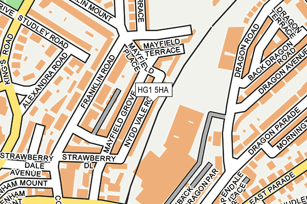 HG1 5HA map - OS OpenMap – Local (Ordnance Survey) HG1 5HA map - OS OpenMap – Local (Ordnance Survey)