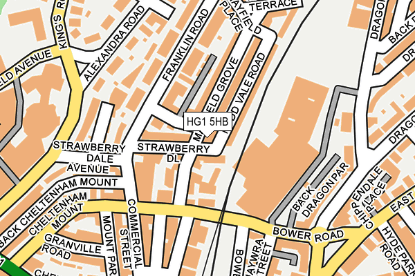 HG1 5HB map - OS OpenMap – Local (Ordnance Survey) HG1 5HB map - OS OpenMap – Local (Ordnance Survey)