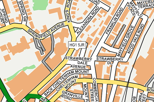 HG1 5JR map - OS OpenMap – Local (Ordnance Survey) HG1 5JR map - OS OpenMap – Local (Ordnance Survey)