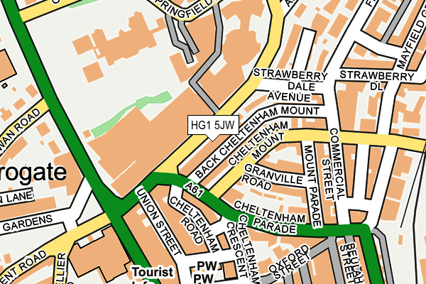 HG1 5JW map - OS OpenMap – Local (Ordnance Survey) HG1 5JW map - OS OpenMap – Local (Ordnance Survey)
