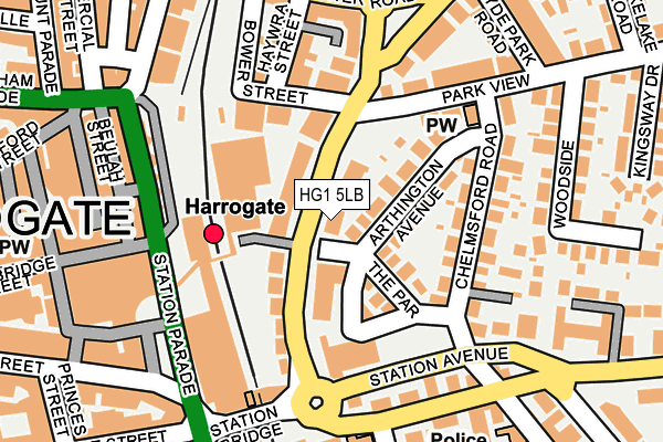 HG1 5LB map - OS OpenMap – Local (Ordnance Survey) HG1 5LB map - OS OpenMap – Local (Ordnance Survey)