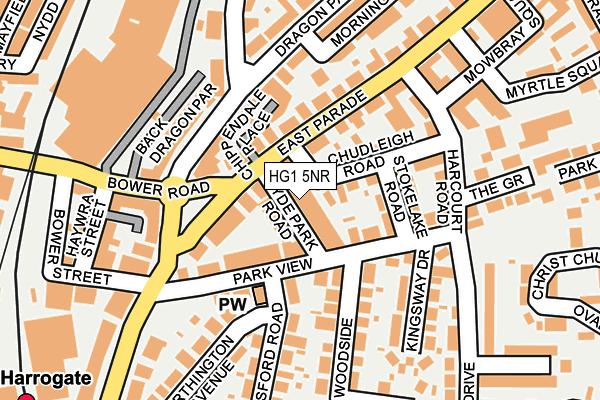 HG1 5NR map - OS OpenMap – Local (Ordnance Survey)