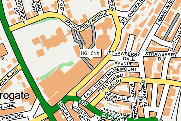 HG1 5NX map - OS OpenMap – Local (Ordnance Survey) HG1 5NX map - OS OpenMap – Local (Ordnance Survey)