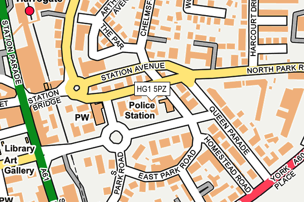 HG1 5PZ map - OS OpenMap – Local (Ordnance Survey) HG1 5PZ map - OS OpenMap – Local (Ordnance Survey)