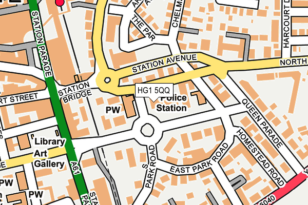 HG1 5QQ map - OS OpenMap – Local (Ordnance Survey) HG1 5QQ map - OS OpenMap – Local (Ordnance Survey)