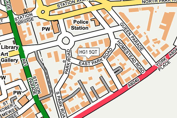 HG1 5QT map - OS OpenMap – Local (Ordnance Survey) HG1 5QT map - OS OpenMap – Local (Ordnance Survey)
