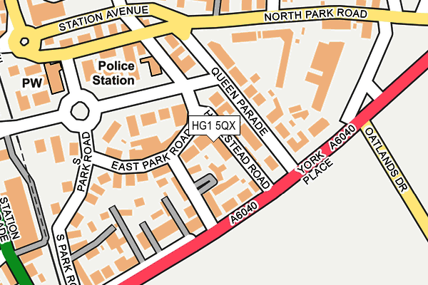 HG1 5QX map - OS OpenMap – Local (Ordnance Survey) HG1 5QX map - OS OpenMap – Local (Ordnance Survey)