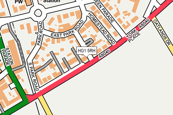 HG1 5RH map - OS OpenMap – Local (Ordnance Survey) HG1 5RH map - OS OpenMap – Local (Ordnance Survey)