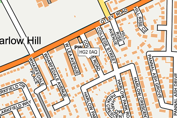 HG2 0AQ map - OS OpenMap – Local (Ordnance Survey) HG2 0AQ map - OS OpenMap – Local (Ordnance Survey)