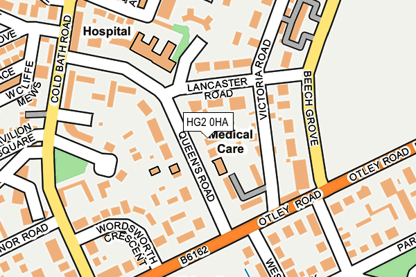 HG2 0HA map - OS OpenMap – Local (Ordnance Survey) HG2 0HA map - OS OpenMap – Local (Ordnance Survey)
