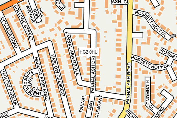 HG2 0HU map - OS OpenMap – Local (Ordnance Survey) HG2 0HU map - OS OpenMap – Local (Ordnance Survey)