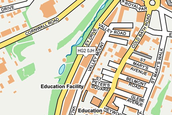 HG2 0JH map - OS OpenMap – Local (Ordnance Survey) HG2 0JH map - OS OpenMap – Local (Ordnance Survey)