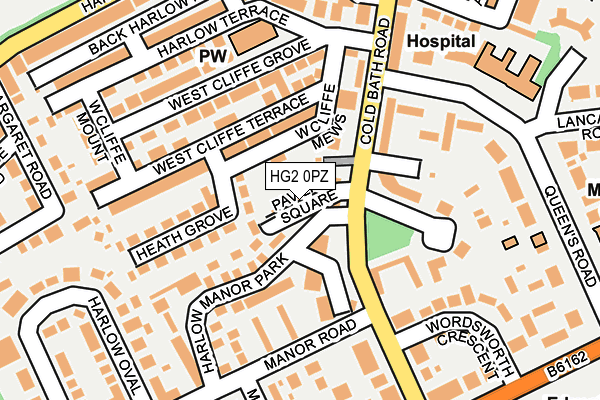 HG2 0PZ map - OS OpenMap – Local (Ordnance Survey) HG2 0PZ map - OS OpenMap – Local (Ordnance Survey)