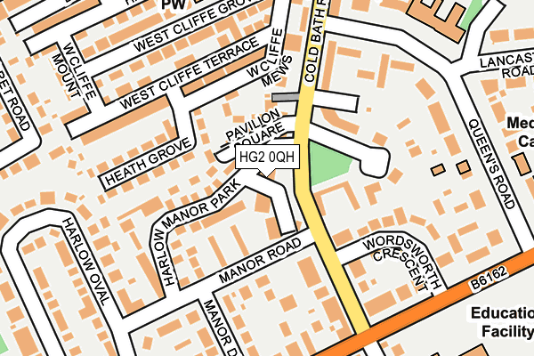 HG2 0QH map - OS OpenMap – Local (Ordnance Survey) HG2 0QH map - OS OpenMap – Local (Ordnance Survey)