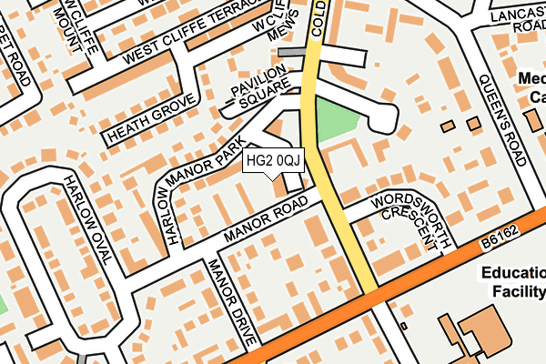 HG2 0QJ map - OS OpenMap – Local (Ordnance Survey) HG2 0QJ map - OS OpenMap – Local (Ordnance Survey)