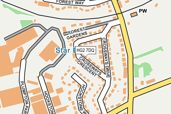 HG2 7DQ map - OS OpenMap – Local (Ordnance Survey) HG2 7DQ map - OS OpenMap – Local (Ordnance Survey)