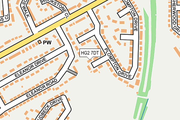 HG2 7DT map - OS OpenMap – Local (Ordnance Survey) HG2 7DT map - OS OpenMap – Local (Ordnance Survey)