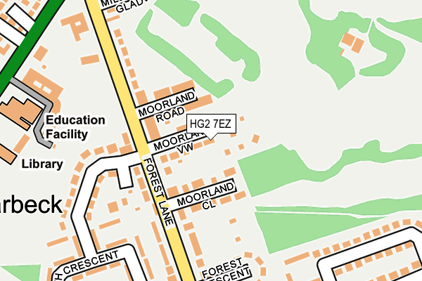 HG2 7EZ map - OS OpenMap – Local (Ordnance Survey) HG2 7EZ map - OS OpenMap – Local (Ordnance Survey)