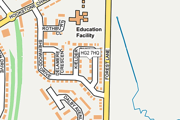 HG2 7HQ map - OS OpenMap – Local (Ordnance Survey)
