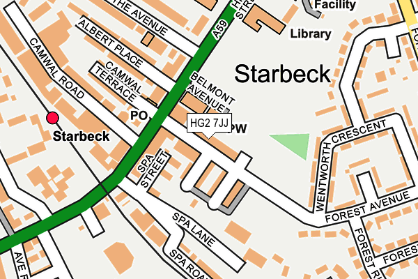 HG2 7JJ map - OS OpenMap – Local (Ordnance Survey) HG2 7JJ map - OS OpenMap – Local (Ordnance Survey)