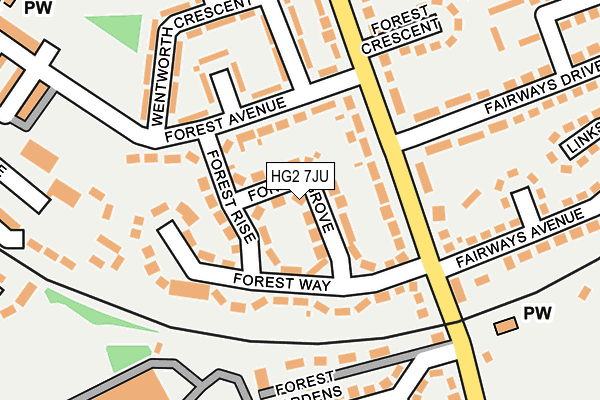 HG2 7JU map - OS OpenMap – Local (Ordnance Survey) HG2 7JU map - OS OpenMap – Local (Ordnance Survey)