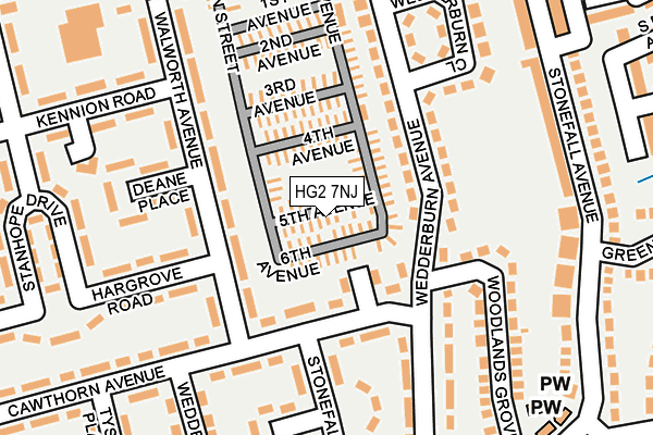 HG2 7NJ map - OS OpenMap – Local (Ordnance Survey) HG2 7NJ map - OS OpenMap – Local (Ordnance Survey)