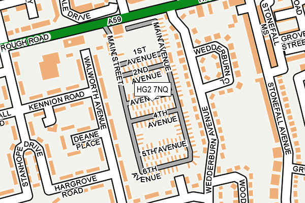 HG2 7NQ map - OS OpenMap – Local (Ordnance Survey) HG2 7NQ map - OS OpenMap – Local (Ordnance Survey)