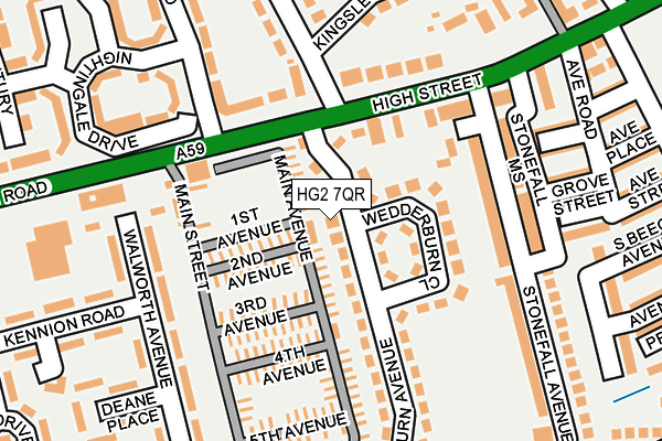 HG2 7QR map - OS OpenMap – Local (Ordnance Survey) HG2 7QR map - OS OpenMap – Local (Ordnance Survey)