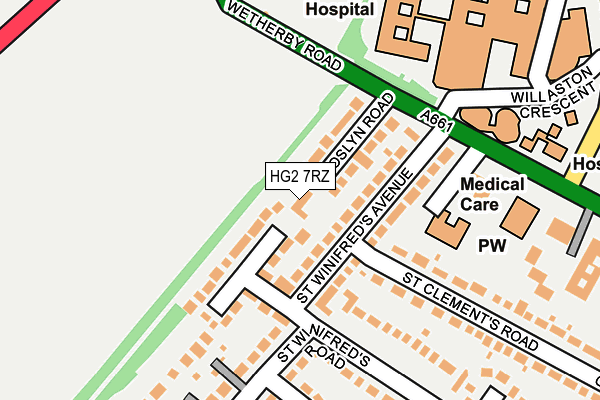 HG2 7RZ map - OS OpenMap – Local (Ordnance Survey) HG2 7RZ map - OS OpenMap – Local (Ordnance Survey)