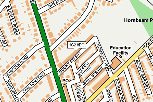 HG2 8DQ map - OS OpenMap – Local (Ordnance Survey) HG2 8DQ map - OS OpenMap – Local (Ordnance Survey)