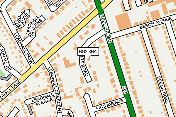 HG2 8HA map - OS OpenMap – Local (Ordnance Survey) HG2 8HA map - OS OpenMap – Local (Ordnance Survey)