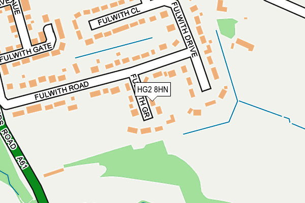 HG2 8HN map - OS OpenMap – Local (Ordnance Survey) HG2 8HN map - OS OpenMap – Local (Ordnance Survey)