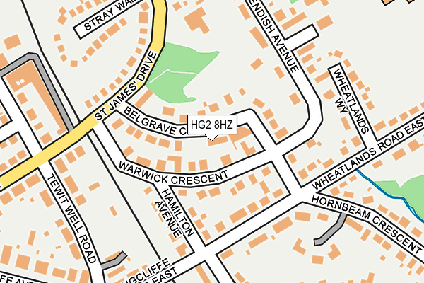 HG2 8HZ map - OS OpenMap – Local (Ordnance Survey)
