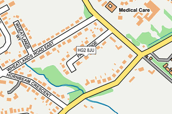 HG2 8JU map - OS OpenMap – Local (Ordnance Survey) HG2 8JU map - OS OpenMap – Local (Ordnance Survey)