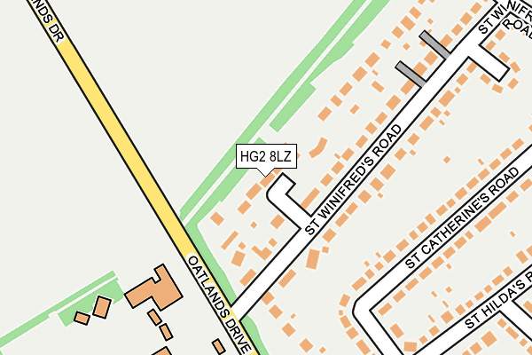 HG2 8LZ map - OS OpenMap – Local (Ordnance Survey) HG2 8LZ map - OS OpenMap – Local (Ordnance Survey)
