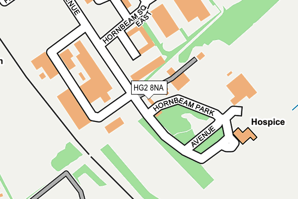 HG2 8NA map - OS OpenMap – Local (Ordnance Survey) HG2 8NA map - OS OpenMap – Local (Ordnance Survey)