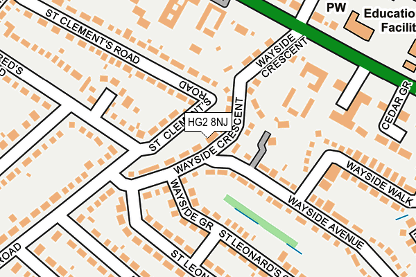 HG2 8NJ map - OS OpenMap – Local (Ordnance Survey) HG2 8NJ map - OS OpenMap – Local (Ordnance Survey)
