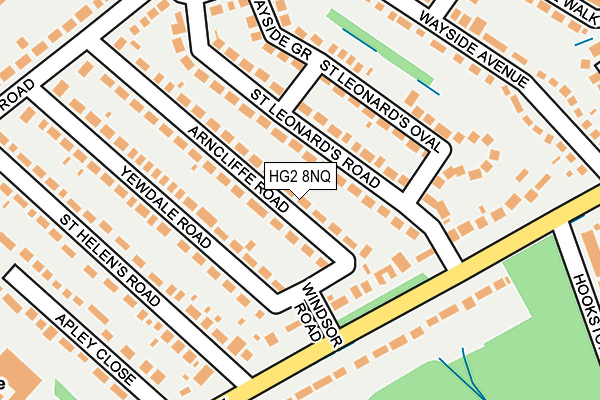 HG2 8NQ map - OS OpenMap – Local (Ordnance Survey) HG2 8NQ map - OS OpenMap – Local (Ordnance Survey)