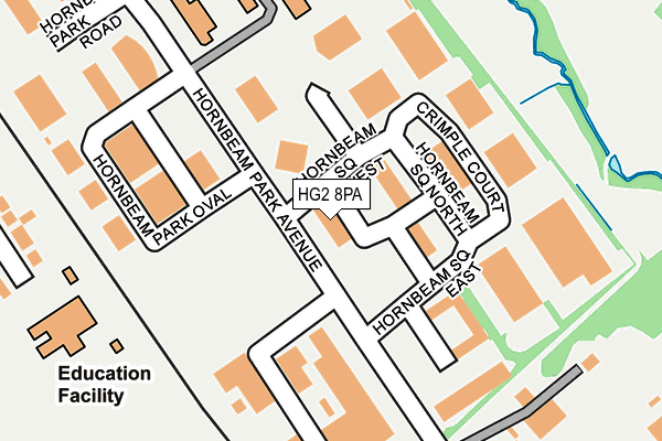 HG2 8PA map - OS OpenMap – Local (Ordnance Survey) HG2 8PA map - OS OpenMap – Local (Ordnance Survey)
