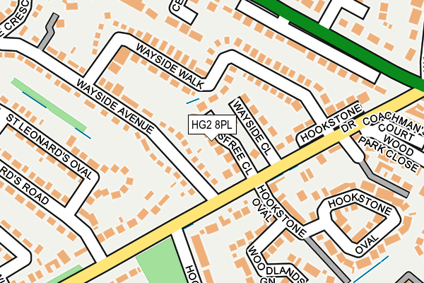 HG2 8PL map - OS OpenMap – Local (Ordnance Survey) HG2 8PL map - OS OpenMap – Local (Ordnance Survey)
