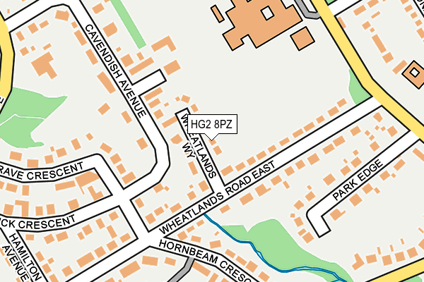 HG2 8PZ map - OS OpenMap – Local (Ordnance Survey) HG2 8PZ map - OS OpenMap – Local (Ordnance Survey)