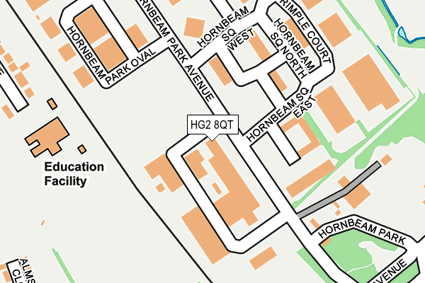 HG2 8QT map - OS OpenMap – Local (Ordnance Survey) HG2 8QT map - OS OpenMap – Local (Ordnance Survey)