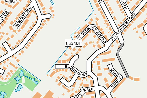 HG2 9DT map - OS OpenMap – Local (Ordnance Survey) HG2 9DT map - OS OpenMap – Local (Ordnance Survey)
