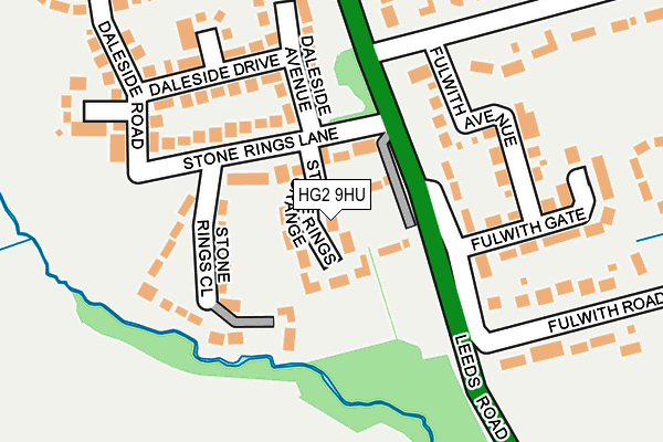 HG2 9HU map - OS OpenMap – Local (Ordnance Survey) HG2 9HU map - OS OpenMap – Local (Ordnance Survey)