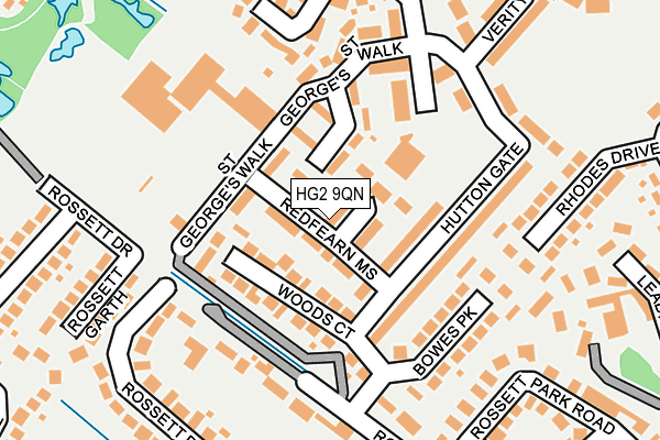 HG2 9QN map - OS OpenMap – Local (Ordnance Survey)